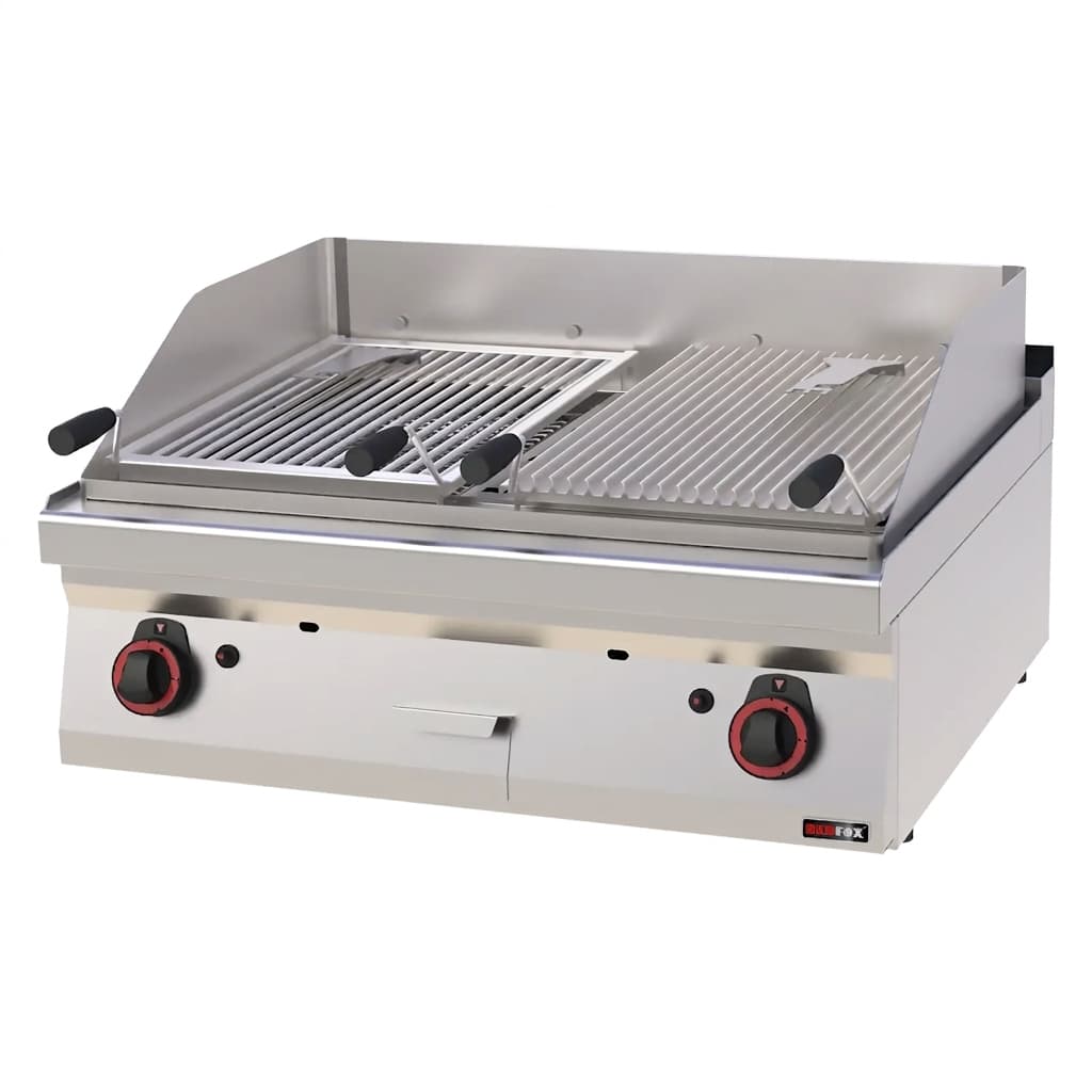 גריל אבן לבה גז מקצועי 2 אזורי צלייה – REDFOX GL 70/08 G