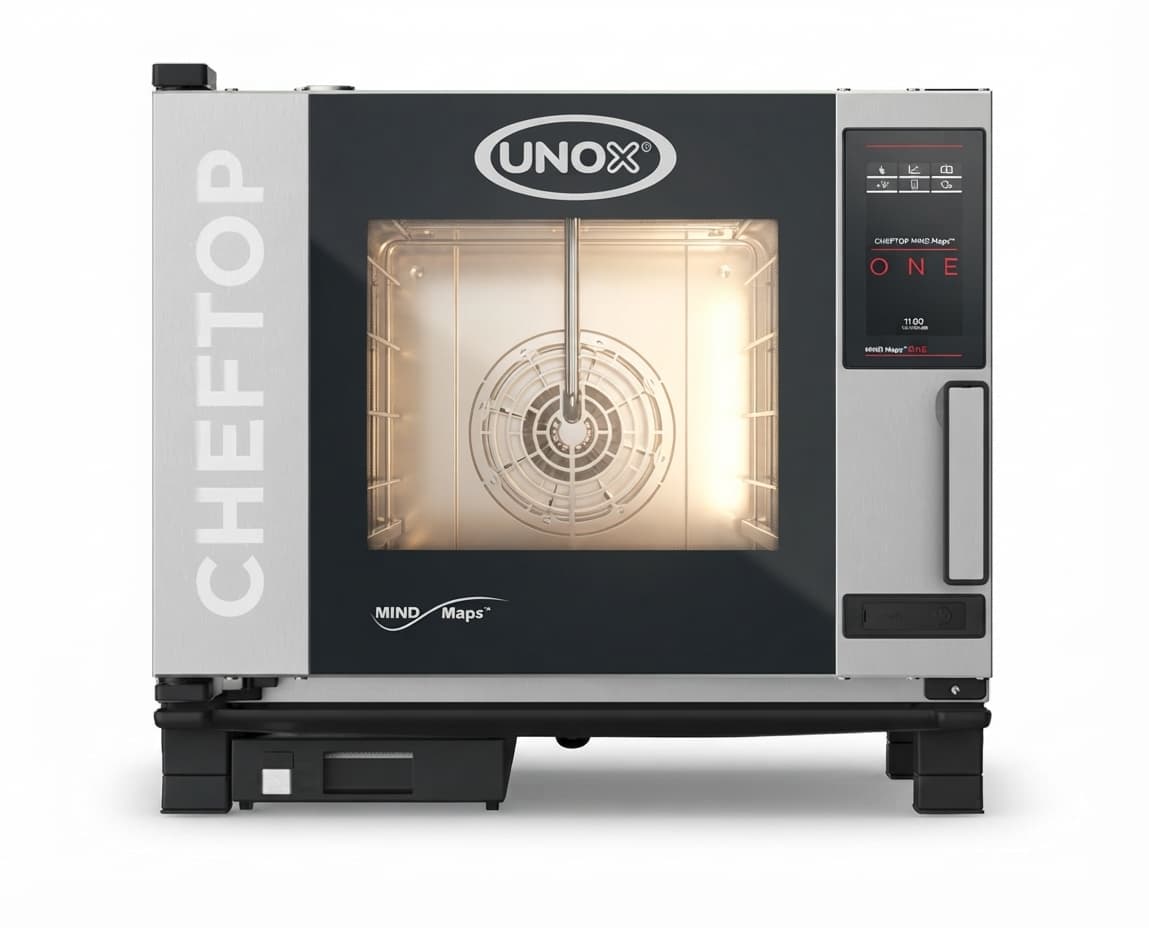 תנור קומבי מקצועי 5 מגשי GN 1/1 - UNOX CHEFTOP MIND.Maps™ ONE – XEVC-0511-E1RM
