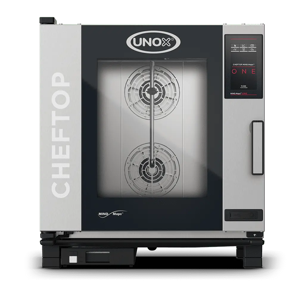 תנור קומבי מקצועי – 7 מגשי GN 1/1 - UNOX CHEFTOP MIND.Maps™ ONE - XEVC-0711-E1RM