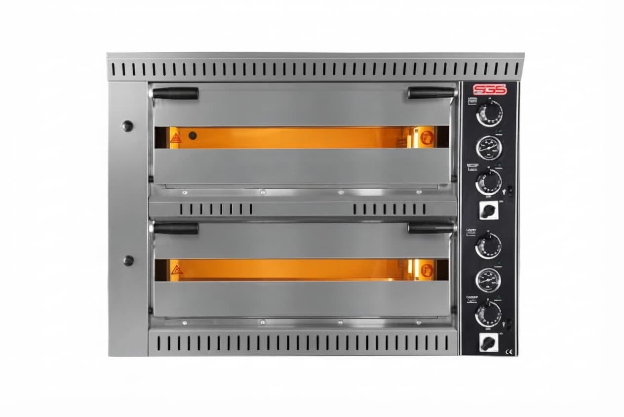 תנור אפייה מקצועי SGS PO 7070 DE עם שני תאי אפייה