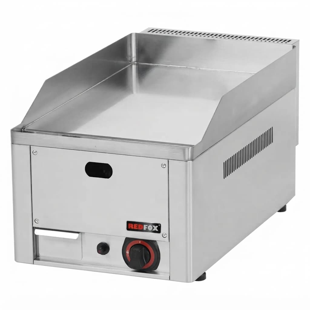 פלאנצ'ה גז מקצועית REDFOX FTHC 30 G – כרום חלק 32×48 ס״מ