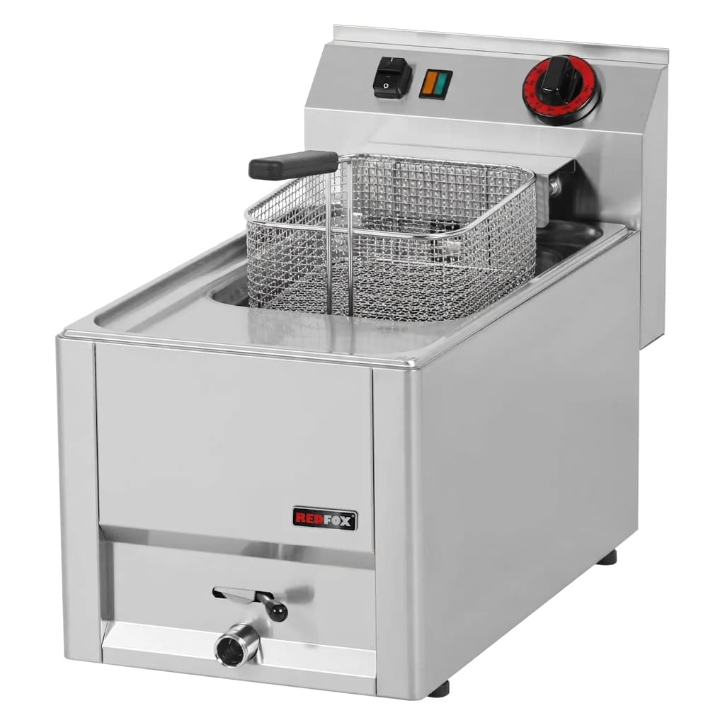 צ'יפסר חשמלי מקצועי 8 ליטר עם ברז ניקוז – REDFOX FE 30 EL