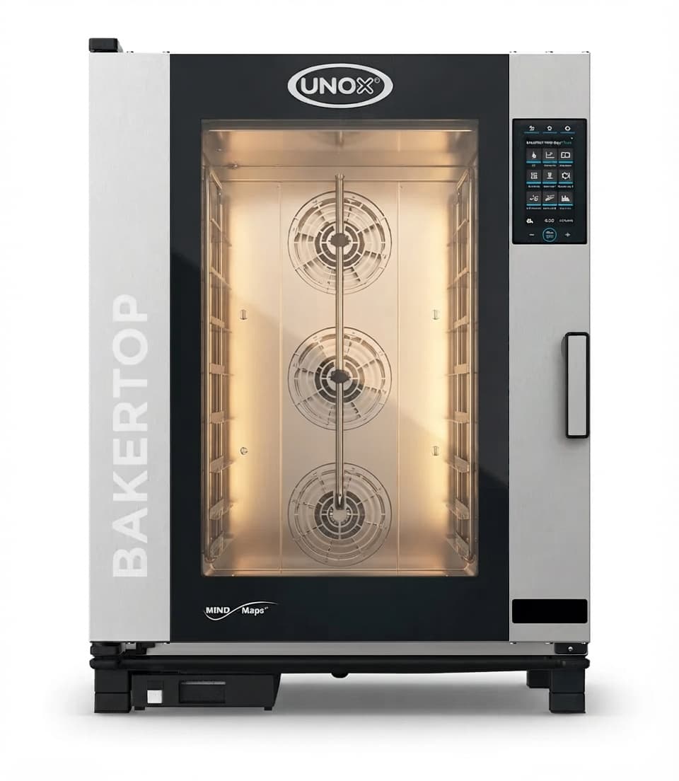 תנור קומבי מקצועי 10 מגשים 600×400 עם ניקוי עצמי - UNOX BAKERTOP MIND.Maps™ PLUS – XEBC-10EU-EPRM