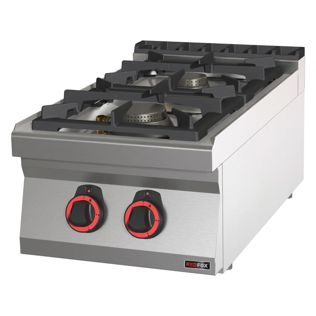 כיריים גז מקצועיות 2 מבערים REDFOX SP 70/04 G