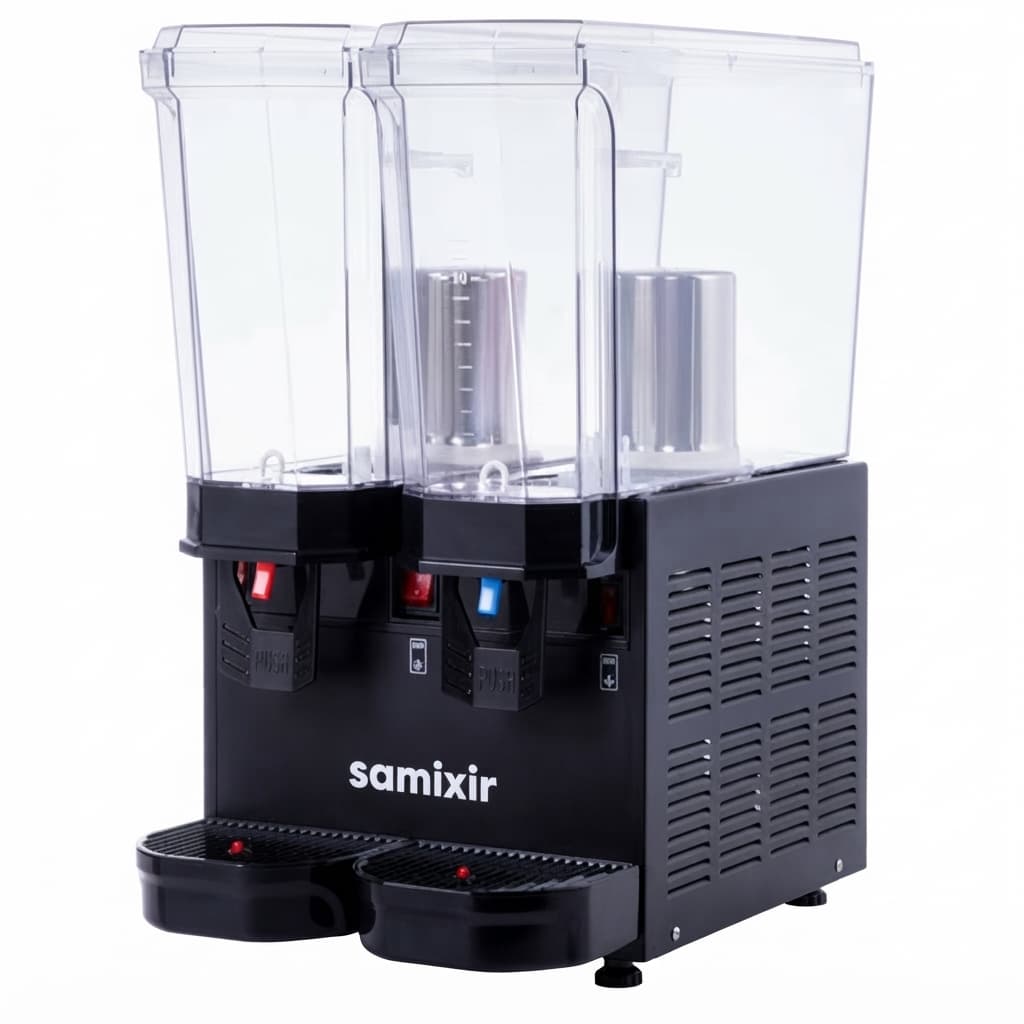 מכונת מזיגת משקאות קרים 2×20 ליטר, 2 ברזים - Samixir 40.SSB