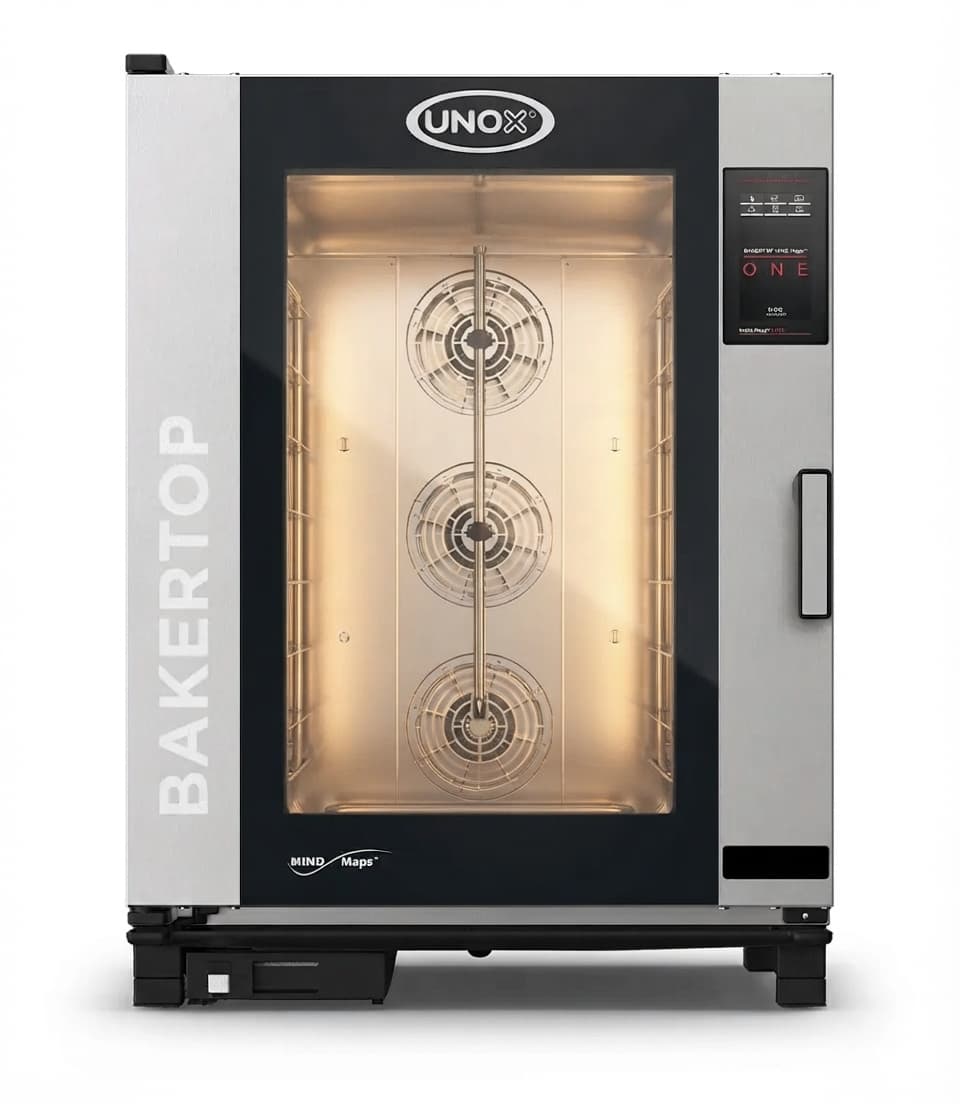 תנור קומבי מקצועי 10 מגשים 600×400 - UNOX BAKERTOP MIND.Maps™ ONE – XEBC-10EU-E1RM